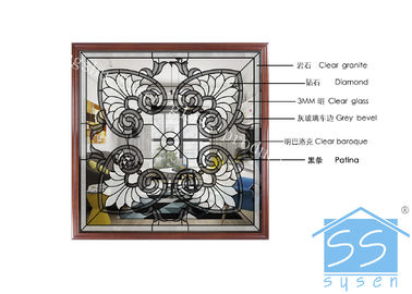 Modèle fait sur commande de miroir de charme de taille de verre de fenêtre décoratif de salle de bains de flotteur