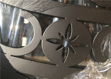 L'Agon en verre de Chambre de porte à deux battants de porte de luxe en acier de fer travaillé a rempli taille 22*64inch formée