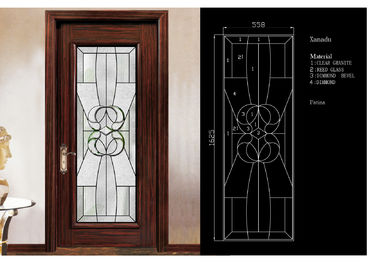 Verres teintés en verre 3mm-19mm de panneau de porte traditionnelle et réfléchissants clairs décoratif