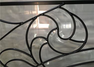 Le verre classique d'art de porte de couleur lambrisse la diverse forme d'isolation phonique thermique