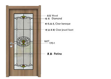 Verre givré décoratif de mur architectural, verre de fenêtre modelé 1.6-30 millimètre d'épaisseur