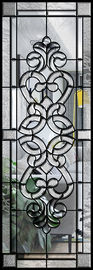 Panneaux économiseurs d'énergie de vitrail d'art décoratif, feuilles brodées en verre de marqueterie
