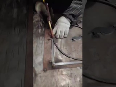 Résistance à l'érosion / Résistance au feu Porte en acier carré en fer forgé en verre