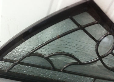 Forme de barre ronde ovale de rectangle en verre décoratif en laiton de panneau de patine de zinc demi