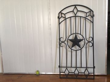 Portes décoratives de fer et en verre pour des portes d'entrée 15.5*39.37/taille faite sur commande