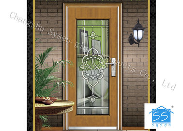 Type décoratif isolation phonique en verre 033 de panneau de porte d'épaisseur de 8-25mm