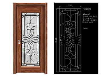Le verre décoratif architectural de porte d'Inteiror, nettoient les panneaux en verre biseautés de porte