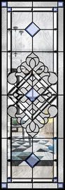 Laiton en verre/nickel/patine de panneau décoratif de preuve de vol de portes en verre de glissement de longévité
