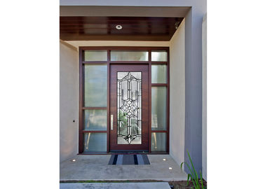 Verre décoratif de panneau du feu de position, panneaux architecturaux de porte en verre souillé
