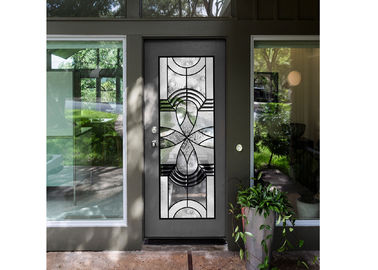 Art simple de diffusion d'entrée de lumière naturelle de vitraux décoratifs faits sur commande élégants de porte